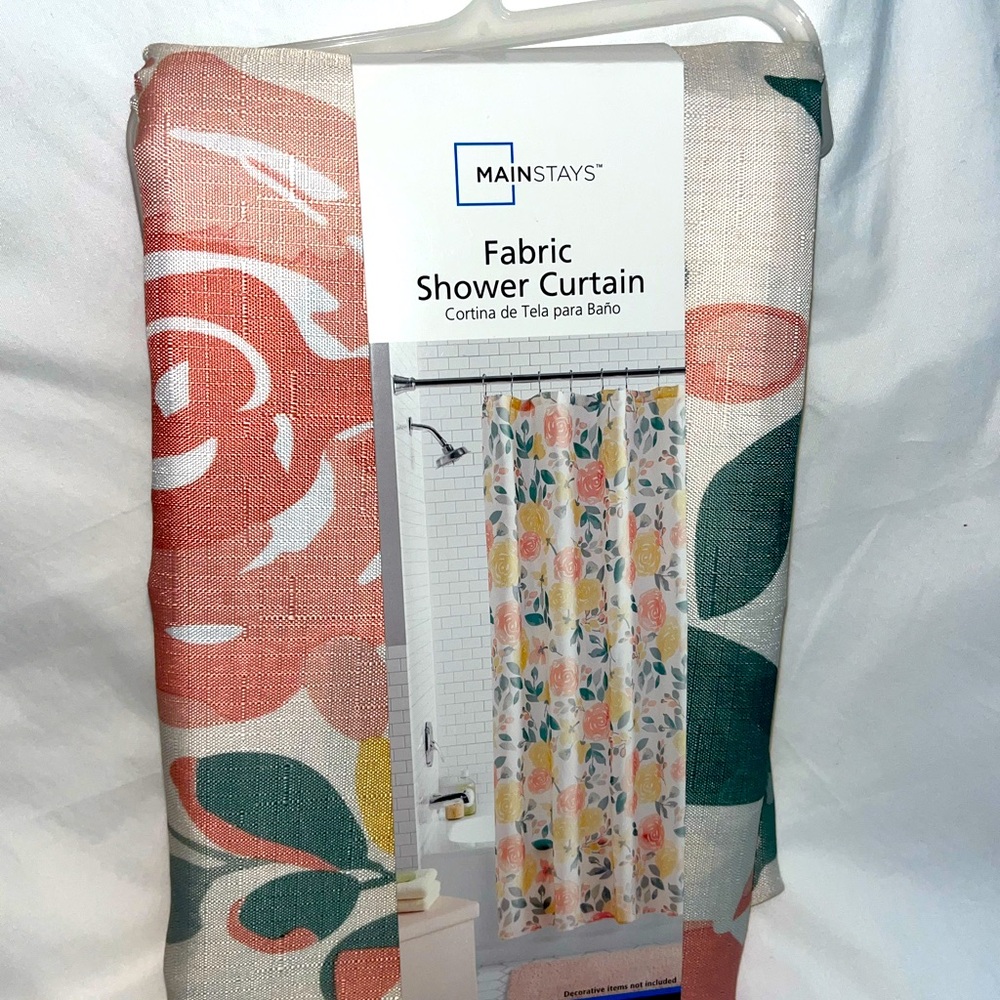Fabric Shower Curtain - Brand new, beautiful floral pattern